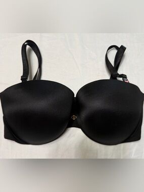 Victoria's Secret Black Strapless convertible So Obsessed push up bra 34D